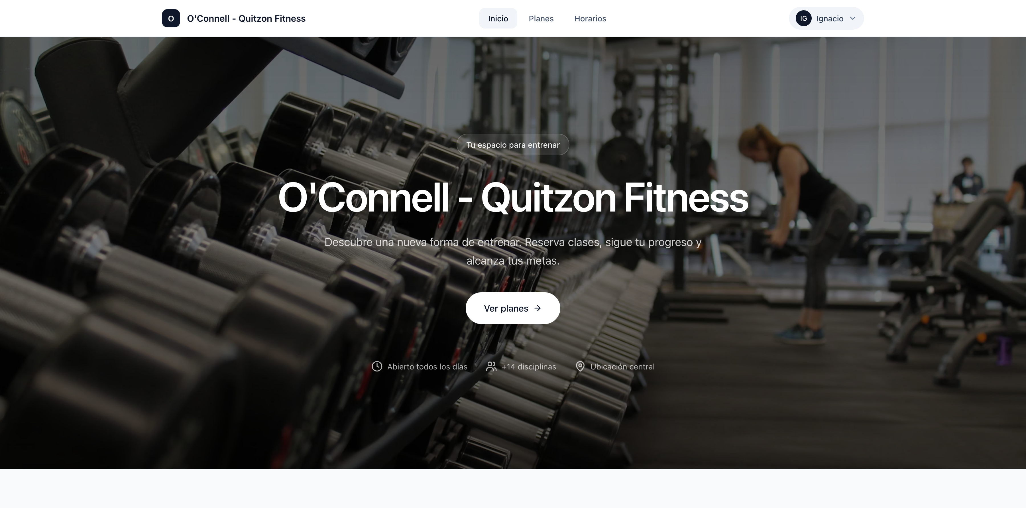 Sitio Web para Gimnasios MiduApp